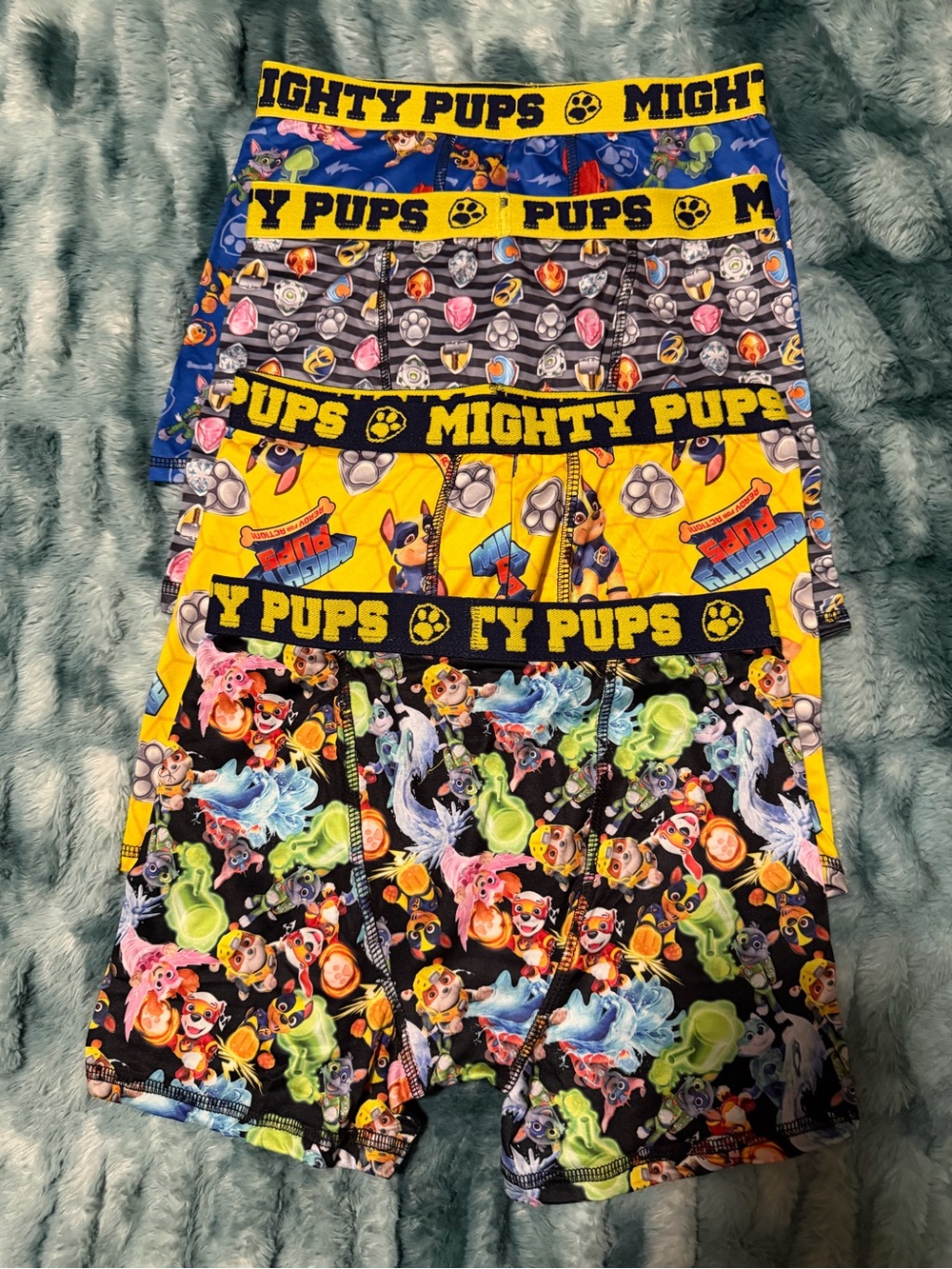 Paw Patrol Mighty Pups Boxer Briefs - Yellow, Black, Blue